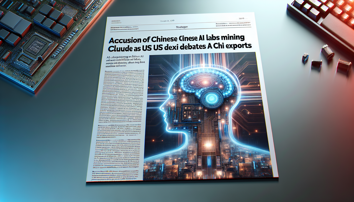 Anthropic accusa laboratori cinesi di distillare Claude mentre gli USA discutono le esportazioni di chip AI