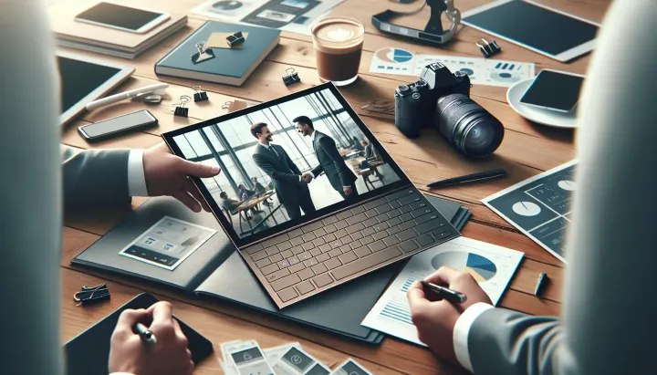 Immagine del Honor Magic V5 piegato con display aperto e camera ingombrante