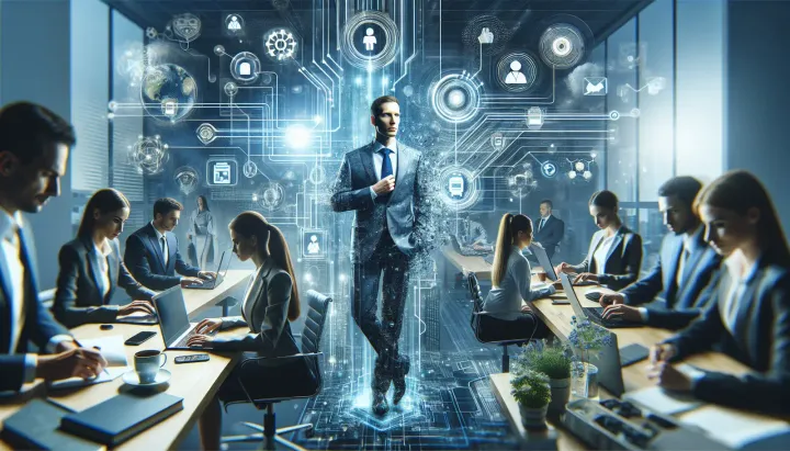 Immagine della sede Intel a Santa Clara, California, con illuminazione notturna rappresentativa dell'investimento in tecnologia.
