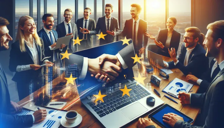 Grafico con le startup europee che hanno raggiunto lo status di unicorno nel 2025, evidenziando settori chiave e valutazioni di mercato