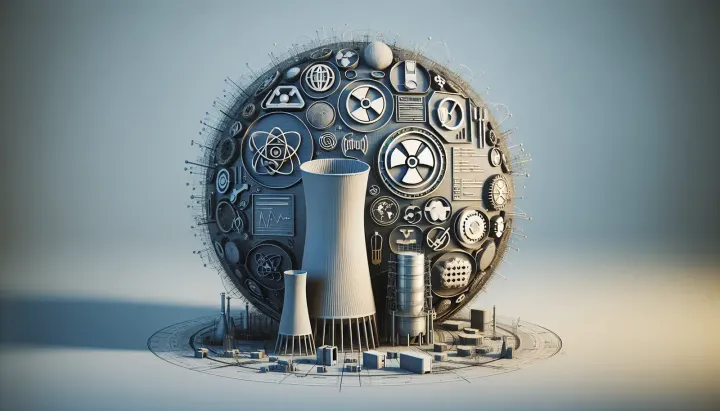 Rappresentazione grafica delle centrali nucleari e delle innovazioni tecnologiche per la futura rinascita del settore negli Stati Uniti