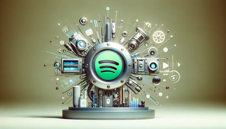 Schermata dell'app Spotify con filtri intelligenti per attività, umore e genere