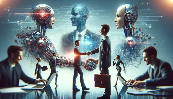 Immagine simbolo di controversia tra media e grandi tech sull'uso dei dati e AI