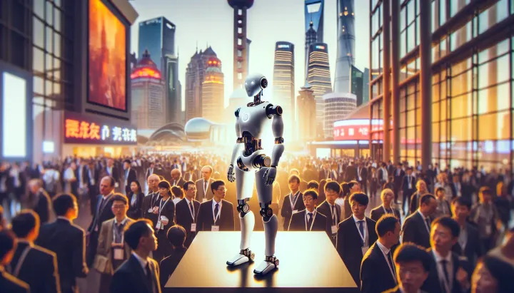 Robbyant presenta il robot umanoide R1 con IA embodied in una fiera in Berlino, dedicato all'assistenza in cucina e nella vita quotidiana.