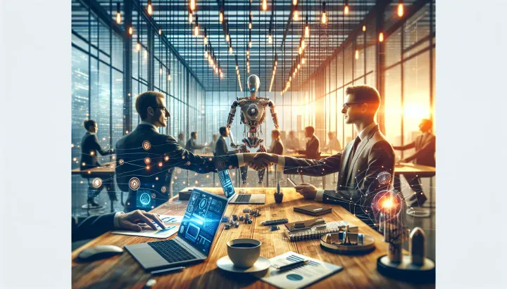 Immagine rappresentativa di un'infrastruttura cloud di AI con centrali energetiche rinnovabili