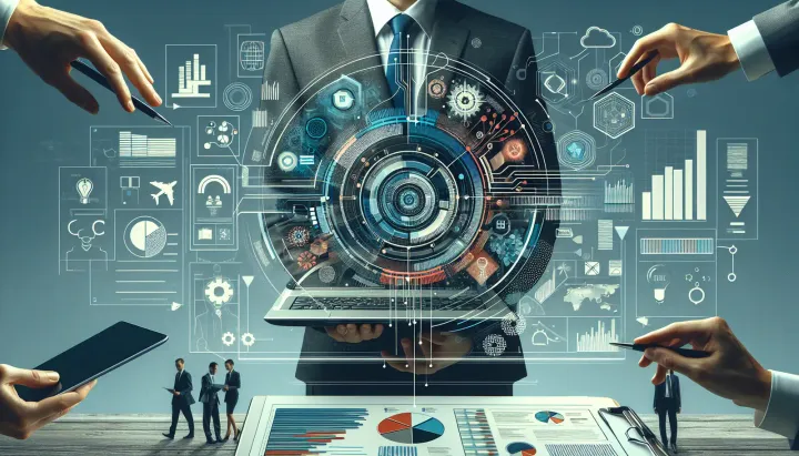 Diagramma di un sistema di IA adattabile che apprende dall'ambiente reale