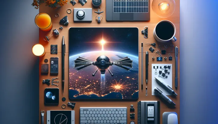 Rendering del veicolo spaziale Arc durante il volo orbitale