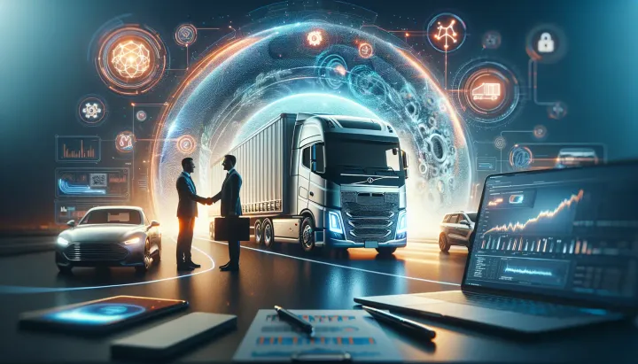 Camion autonomo Volvo VNL in collaborazione con Waabi, tecnologia di guida autonoma avanzata