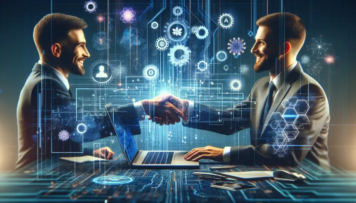 Rappresentazione grafica di un algoritmo di intelligenza artificiale applicato alla pubblicità personalizzata