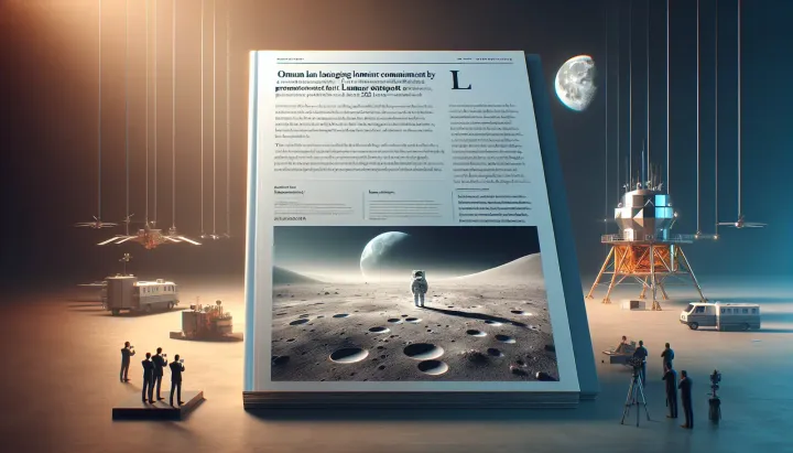 Rappresentazione di una base lunare con reattori nucleari, simbolo dell'esplorazione spaziale futura