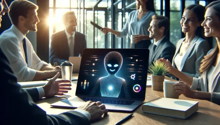 Smartphone con display che mostra il logo di Siri e Google in un contesto di AI avanzata