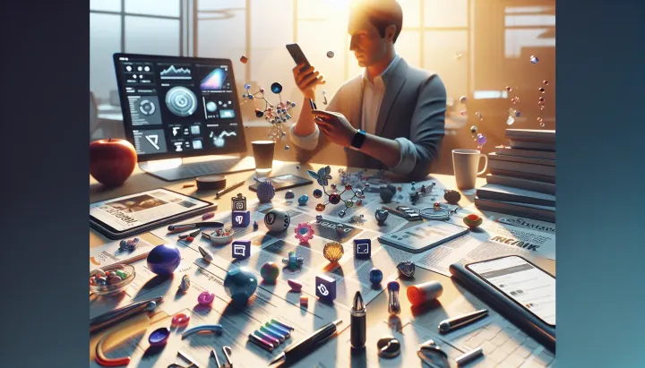 Utente VR che fa allenamento con Oculus Quest in ambientazione virtuale