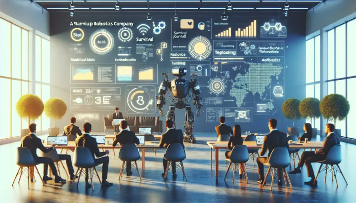 Immagine di una startup di robotica al CES 2026, con tecnologia di visione artificiale per l'ispezione delle superfici industriali