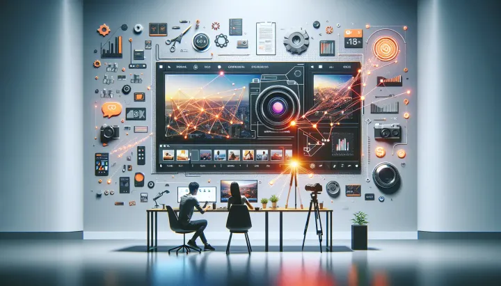 Screenshot dell'interfaccia di Google Photos con funzione di editing tramite prompt in lingua naturale