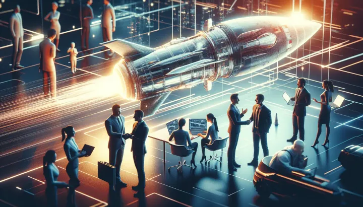 Razzo SpaceX con torre di cattura in fase di rientro, senza gambe di atterraggio, più efficiente e leggero