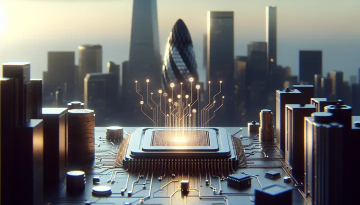 Immagine di un chip AI ad alte prestazioni in fase di sviluppo