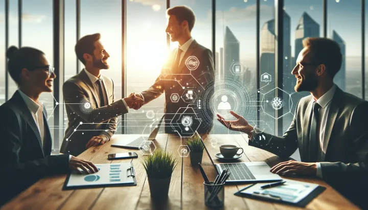 Diagramma di una piattaforma SaaS integrata con AI agenti avanzati di Salesforce