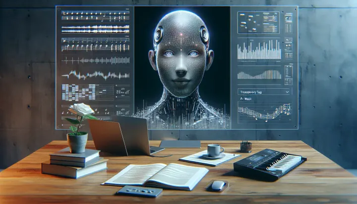 Icona di Apple Music e etichette di trasparenza per musica generata dall'IA