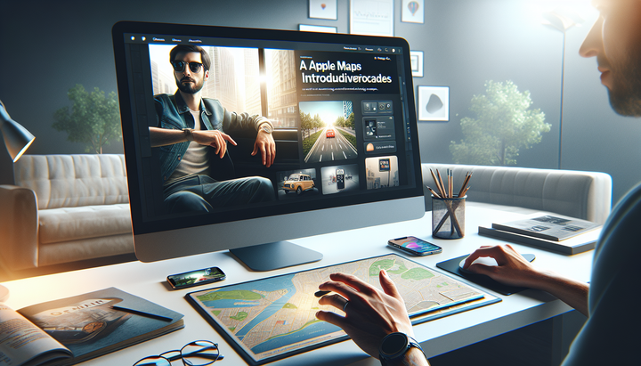 Logo di Apple Maps con icona di pubblicità