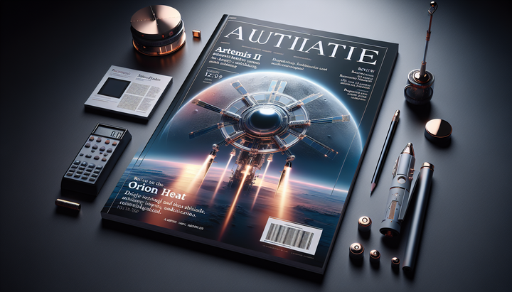 Paracadute termico della navetta Orion durante la missione Artemis II