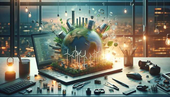 Inquinamento atmosferico in una città industriale