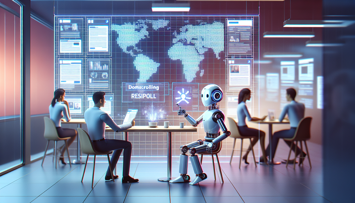 Logo di Noscroll, il bot AI per combattere il doomscrolling