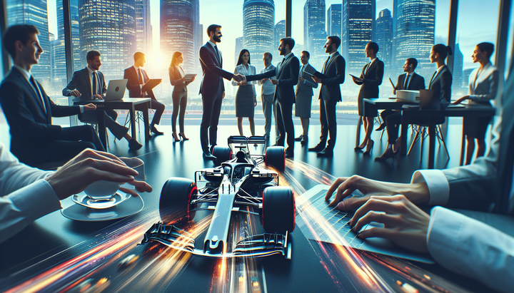 Monoposto di Formula 1 2026 in pista