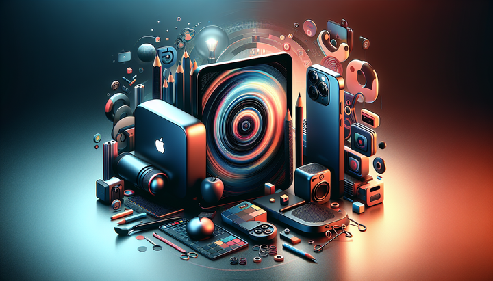 Interfaccia di Apple Creator Studio Pro con strumenti di editing e AI