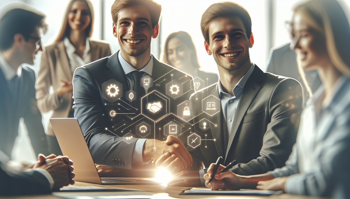 Logo di Thrive Capital con sfondo tecnologico