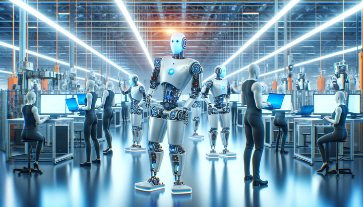 Robot umanoide Digit di Agility Robotics in azione in una fabbrica Toyota in Canada.