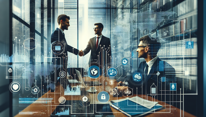 Logo di OpenAI con sfondo tecnologico