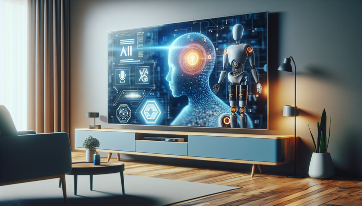 Interfaccia YouTube con assistente AI su smart TV