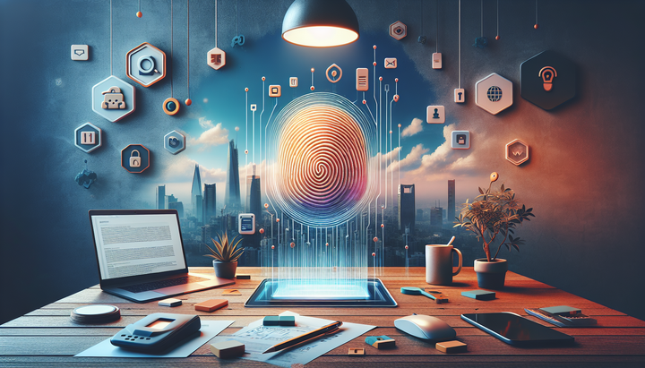 Logo dell'app Aadhaar con simboli di privacy e sicurezza