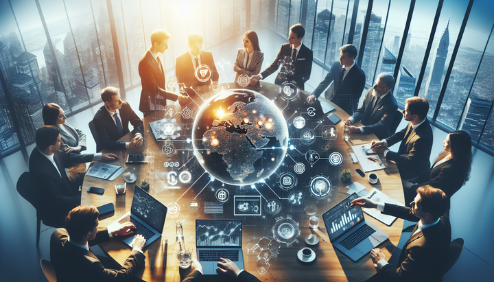 Logo di PayPay con sfondo di grafico finanziario in calo