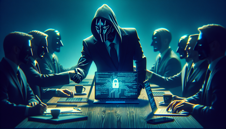 Rappresentazione grafica di un attacco informatico che compromette software open source e distrugge macchine in Iran.