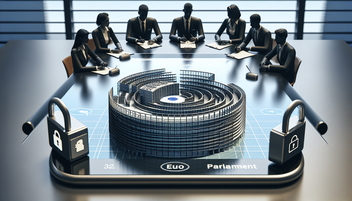 Parlamento europeo con dispositivi elettronici disabilitati