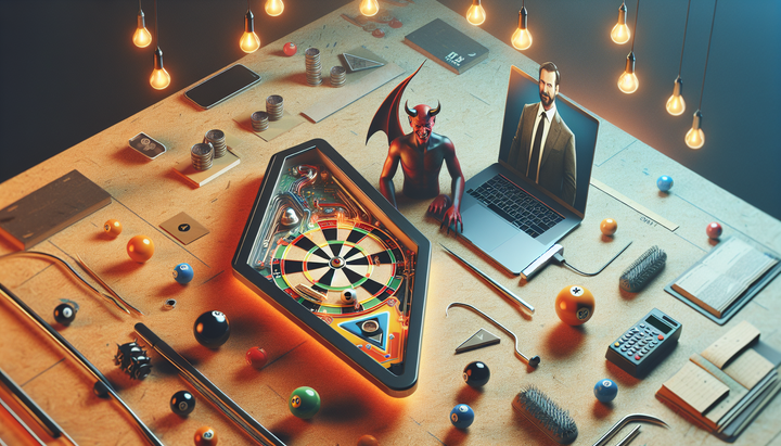 Copertina del gioco Devil's Crush con elementi demoniaci e flipper.