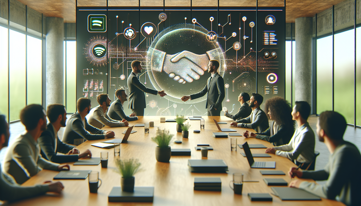 Logo di Spotify con simbolo di restrizione