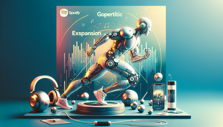 Interfaccia Spotify con contenuti fitness