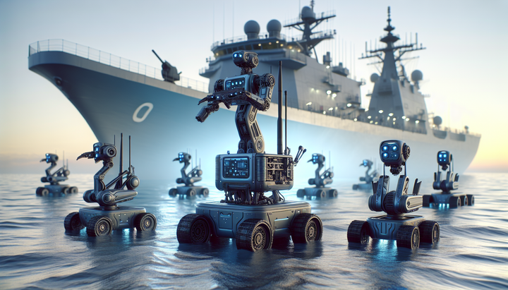 Robot Gecko Robotics in azione su una nave della Marina degli Stati Uniti