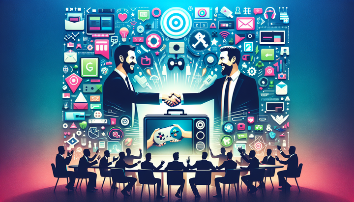 Televisore e smartphone con un gioco party digitale in un’esperienza cross-device