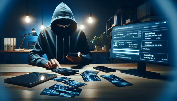 Immagine di un hacker che accede a dati sensibili