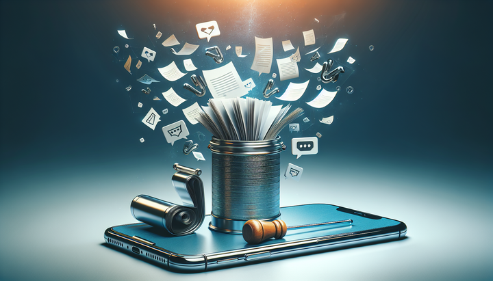 Logo Apple su sfondo blu