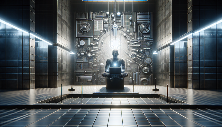 Logo di Wikipedia con simboli di intelligenza artificiale