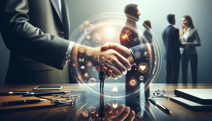 Logo di Meta AI con interfaccia di ricerca shopping