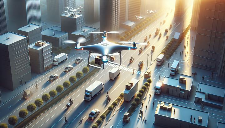 Droni Zipline in volo durante una consegna