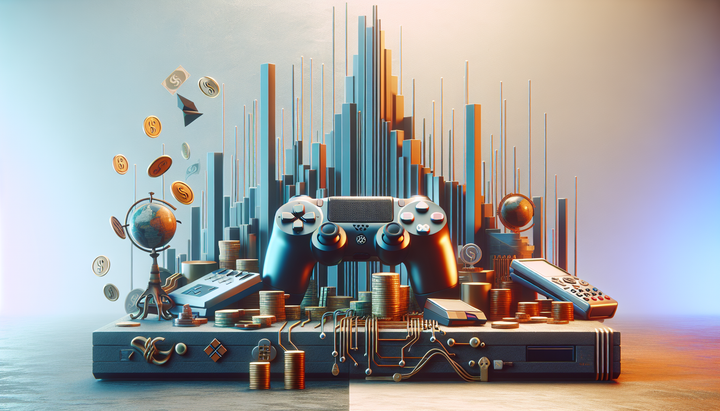 Logo di Xbox Game Pass con simboli di sconto e giochi.