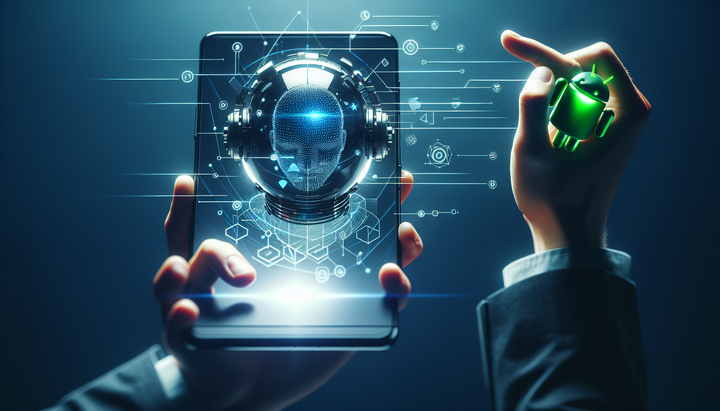 Logo di Google con icone di app Android