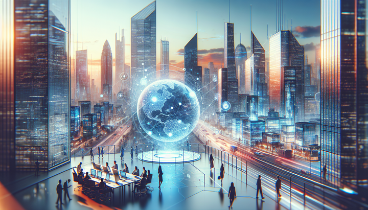 Logo di Horizon Worlds su sfondo virtuale