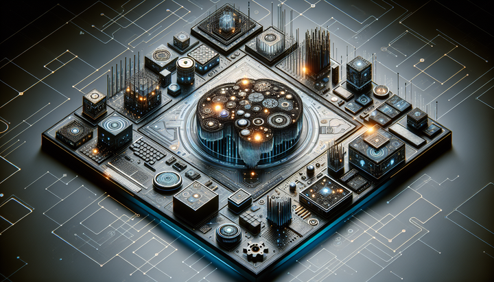 Illustrazione della distillazione del sapere in modelli AI
